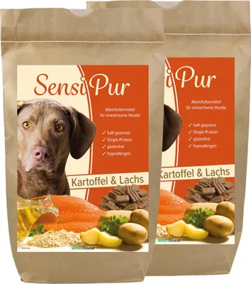 Produktbild von 24kg - Schecker SensiPur Kalt Gepresst - glutenfrei - hypoallergen -Trockenfutter für adulte Hunde