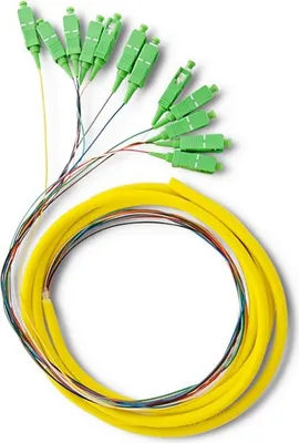 Obrázok produktu pre Qoltec 12 x Glasfaser-Pigtail SC/APC | Singlemode | G652D | 2 m