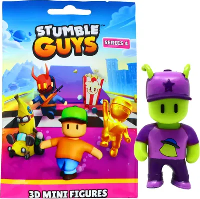 Produktbild von Stumble Guys 3D Sammelfiguren Serie 4 - Chrome - Figur 20. Abducted Guy