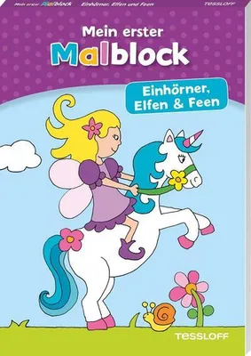Produktbild von Mein erster Malblock. Einhörner, Elfen und Feen