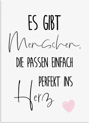 Produktbild von Postkarte FREUNDSCHAFT perfekt ins Herz