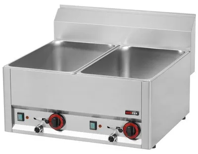Produktbild von Gastro Bain-Marie | Warmhaltebecken | 2 x GN 1/1 | Tischgerät | 30 bis 90 °C | Speisenwärmer Wasserbad