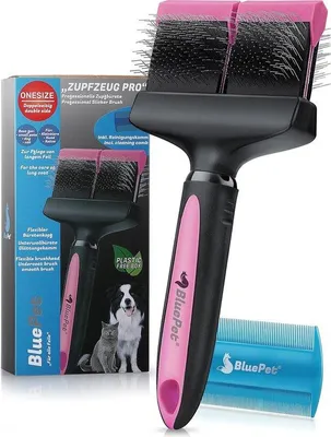 Immagine prodotto di Spazzola per cani e gatti a pelo lungo, marca Famanu, colore rosa