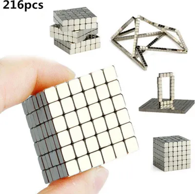 Obrázok produktu pre 216ks Námestie puzzle Silver Magic Cube 5mm vzdelávacie Hračka