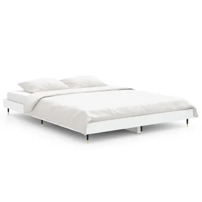 Obrázek produktu pro vidaXL Postel White 135x190 cm Dřevěný materiál