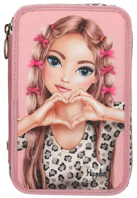 Produktbild von Depesche Vertrieb GmbH & Co. KG TOPModel 3 Fach Federtasche mit Schleifen LEOHEART