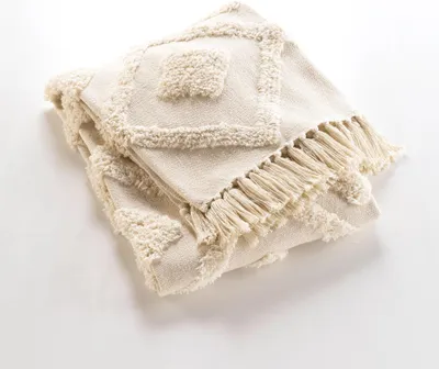 Obrázek produktu pro Tuftovaný přehoz na postel s třásněmi, 125 x 150 cm, INCA