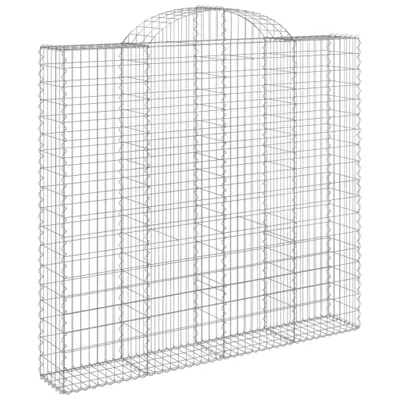 Obrázok produktu pre vidaXL Gabión s vysokým oblúkom 200x50x180/200 cm Pozinkované železo