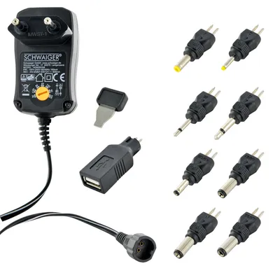 Produktbild von Schwaiger NG600USB 011, Universal, Drinnen, 100-240 V, 50/60 Hz, 10 W, 6 A