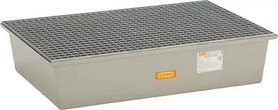Produktbild von GFK-Auffangwanne CEMO 220 L Stahlgitterrost