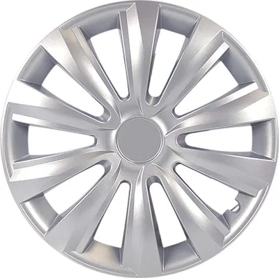 Produktbild von Cartrend Radzierblende Delta 35 cm (14 Zoll) silber 1 Stück