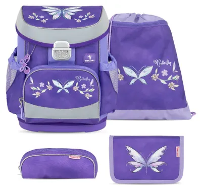 Produktbild von Belmil Belmil Mini-Fit ergonomisches Schulranzen-Set 4-teilig "Starlight Wings"