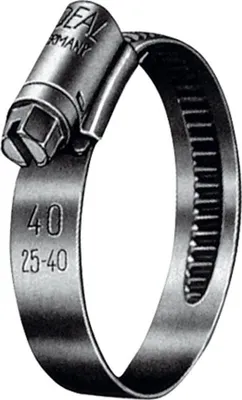 Produktbild von Riegler Schneckengewinde-Schl.schelle, Edelstahl (W5), 25 - 40 mm, 9 mm