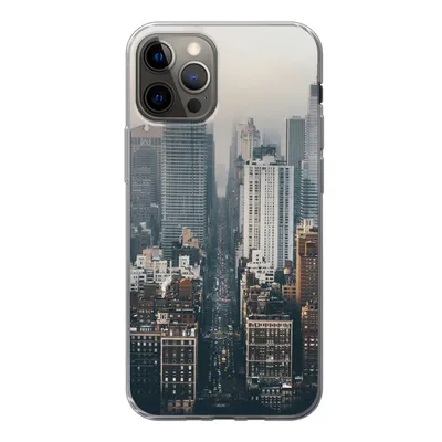 Produktbild von MuchoWow® Handyhülle Schutzhülle Hülle für iPhone 12 Pro Skyline von New York Silikon Softcase Handy Hülle - Abdeckung