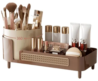 Produktbild von ECARLA – Organizer für Pinsel und Kosmetik, braun