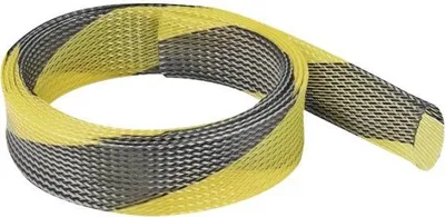 Obrázok produktu pre DELOCK Geflechtschlauch dehnbar 2 m x 38 mm schwarz-gelb
