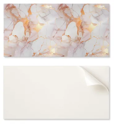 Image de Panneau mural autocollant en vinyle pour salle de bain, dimensions 120 x 60 cm, aspect marbre élégant avec veinures