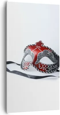 Produktbild von Bild auf Leinwand - Leinwandbild - Venedig Karneval Maske - 65x120cm - Wand Bild - Wanddeko - Leinwanddruck - Bilder - Kunstdruck - Wanddekoration - Leinwand bilder - Wandkunst - PA65x120-2380