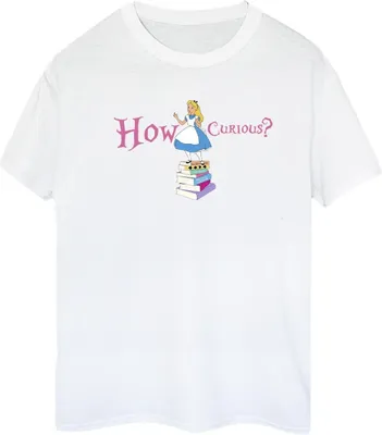 Produktbild von Disney - "Alice In Wonderland How Curious" T-Shirt für Damen BI8866 (3XL) (Weiß)