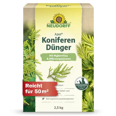 Immagine prodotto di Neudorff- Azet Fertilizzante per conifere 2,5 kg è sufficiente per 50 m²
