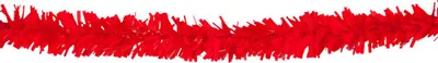 Produktbild von Party Deko Lametta - Weihnachtsgirlande rot 10m