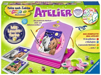 Obrázek produktu pro Ravensburger 00.028.507, 2 str., Obrazy v balení, Chlapec/děvče, Tužky v balení, Sada vybarvování podle čísel