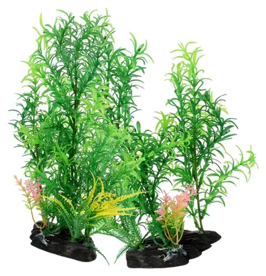 Produktbild von 2er-Pack realistische Aquarienpflanzen für Süßwasser-Aquarien