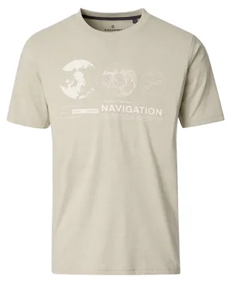 Produktbild von CasaModa Übergrößen T-Shirt beige Frontprint