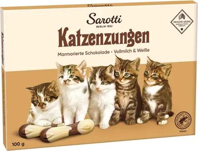 Obrázok produktu pre Mačacie jazýčky Sarotti VM biele mramorované 100g #2