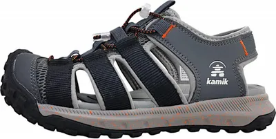 Image de Sandales Kamik Ripple pour garçons, couleur grise, chaussures de loisirs