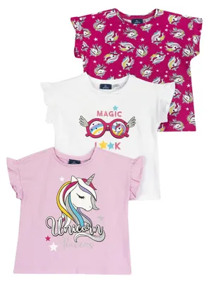 Produktbild von Chicco Mädchen T-Shirt 3er-Set