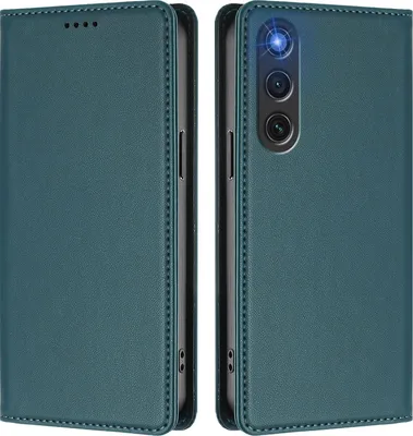 Obrázek produktu pro Kožené pouzdro pro ZTE nubia RedMagic 10 Air, magnetické flipové pouzdro zPolyuretankůže se stojánkem Zelená