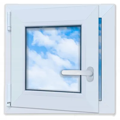 Immagine prodotto di Finestre in PVC, colore bianco, nuove, dimensione 50x50, lato sinistro, 500x500 mm, con sistema a vasistas e doppi vetri