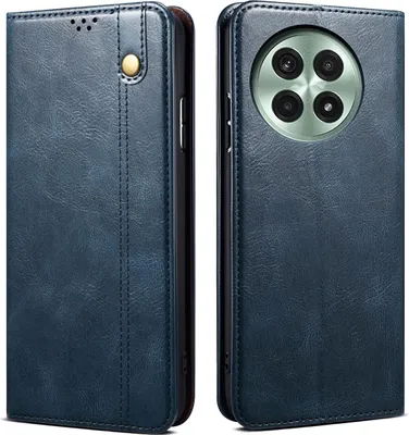 Produktbild von Hülle für OnePlus 13 Leder Brieftasche Schutzhülle mit Standfunktion Blau