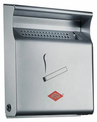 Produktbild von WESCO 395001-11 Wandascher SILBER aus hochwertig lackiertem Stahlblech / Ascher