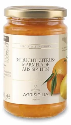 Zdjęcie produktu dla Marmolada - 3 owoce cytrusowe z Sycylii 360g
