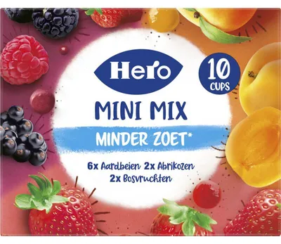 Produktbild von Hero Minder Zoet Fruchtaufstrich Cups 200g – Zuckerreduzierter Fruchtaufstrich