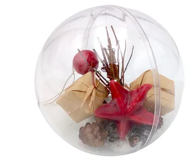 Image de Boule de Noël remplie 12cm Décoration de Noël Décoration d'arbre de Noël Matériel de bricolage