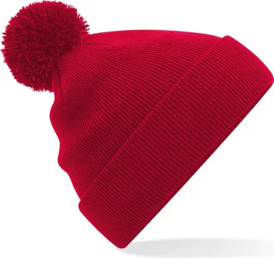Produktbild von Beechfield - "Original" Mütze Bommel für Kinder RW8199 (Einheitsgröße) (Rot)