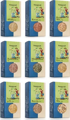 Artikelbild 1 von 'BIO Keimsprossen Sortiment mit 9 Sorten' aus der Kategorie Keimsprossen Sets