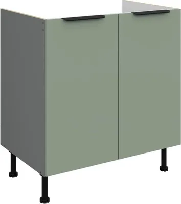 Produktbild von Spülenunterschrank LUNARA – Breite 80 cm, Grün/Anthrazit