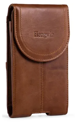 Immagine prodotto di Custodia in vera pelle per iPhone con clip da cintura