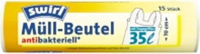 Produktbild von 1x Mülleimerbeutel 35 Ltr. Müllbeutel, Müllbeutel mit Zugband