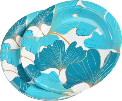 Image de Set de 10 assiettes carton Gincko