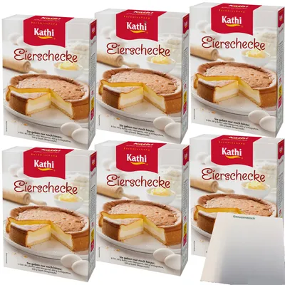 Produktbild von Kathi Backmischung für Eierschecke 6er Pack (6x545g Packung) + usy Block