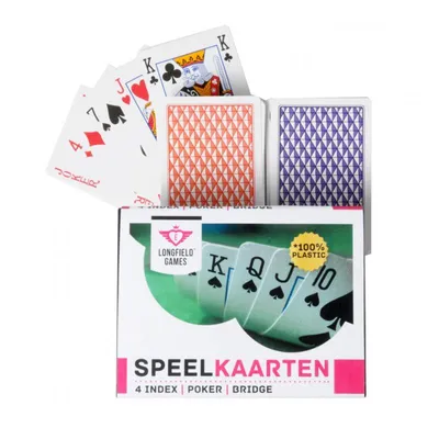 Produktbild von Karten spielen 100% Plastik, 2 Sätze in Art Dust Box