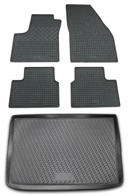 Produktbild von Gummi Kofferraumwanne + Fußmatten Set für Opel Meriva B, Bj. 3/2010-