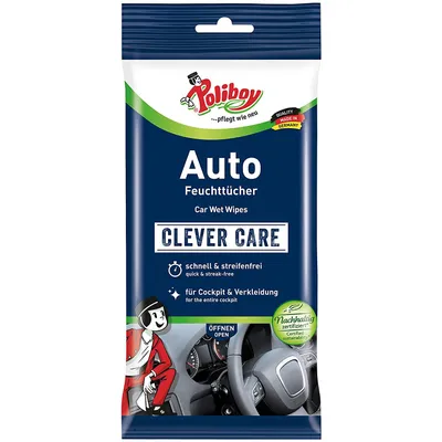 Obrázok produktu pre Vlhčené utierky do auta Poliboy dust master, 20 kusov