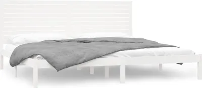 Immagine prodotto di vidaXL Letto in legno massiccio bianco 200x200 cm
