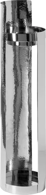 Produktbild von FINK Säule, Windlicht MANIAC - silber - Edelstahl - H.70cm x B.17cm